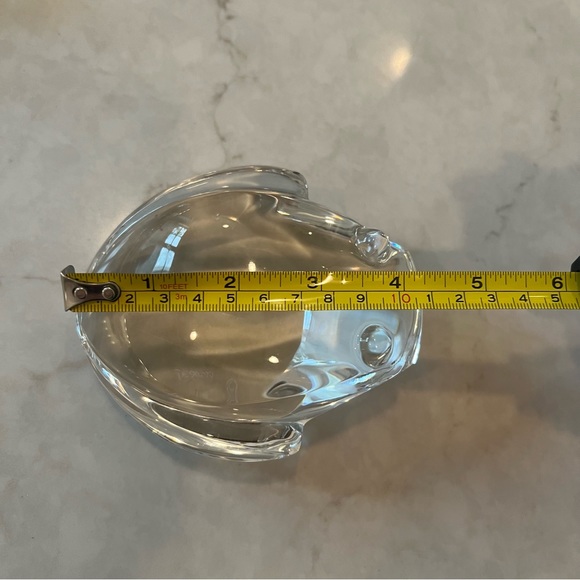 Val St Lambert Large Frog Crystal Glass Figurine Paperweight - Picture 6 of 8